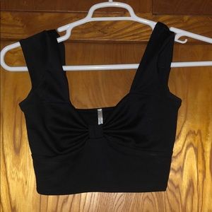 Black crop top